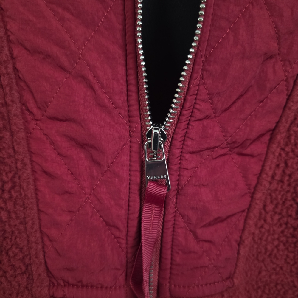 Varley Quilted Fleece Jacket in Raspberry - Picture 3 of 5